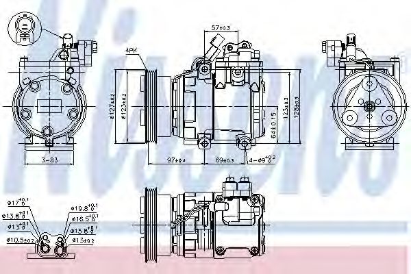 Imagine Compresor, climatizare NISSENS 89277