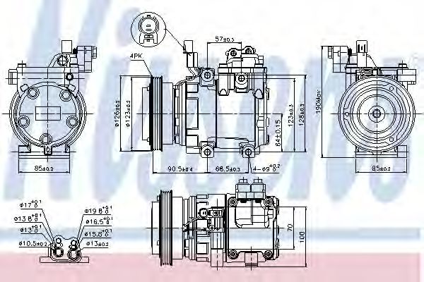 Imagine Compresor, climatizare NISSENS 89286