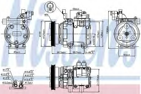 Imagine Compresor, climatizare NISSENS 89291