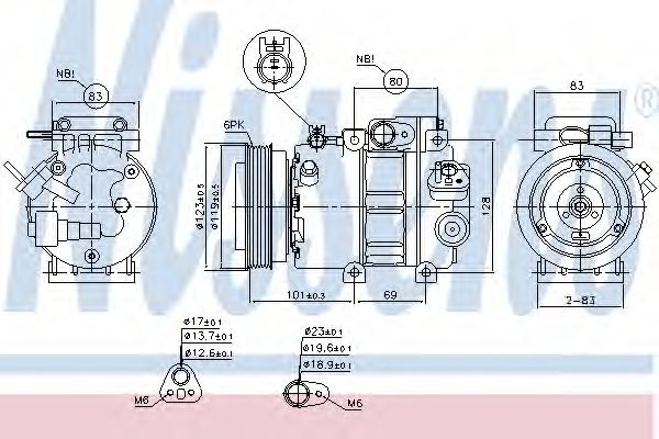 Compresor, climatizare NISSENS 89293