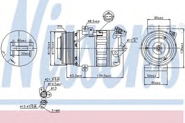 Imagine Compresor, climatizare NISSENS 89313