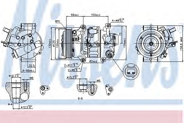 Imagine Compresor, climatizare NISSENS 89314