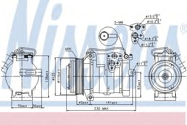 Imagine Compresor, climatizare NISSENS 89315