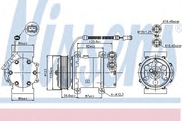 Imagine Compresor, climatizare NISSENS 89339