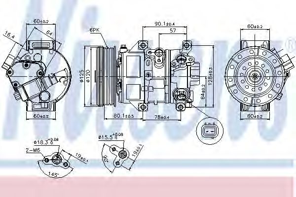 Imagine Compresor, climatizare NISSENS 89345