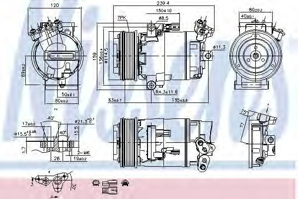 Imagine Compresor, climatizare NISSENS 89346