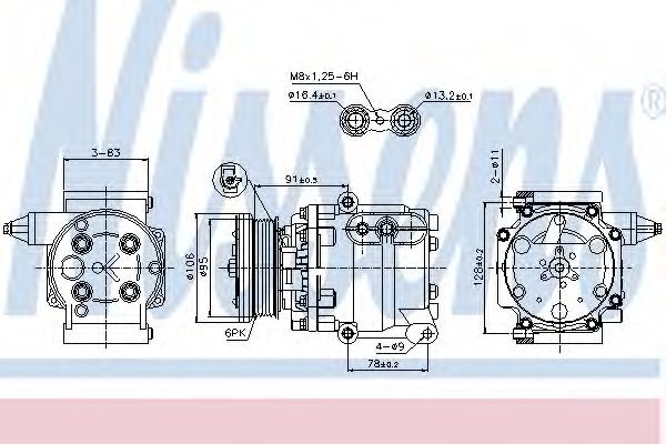 Imagine Compresor, climatizare NISSENS 89358