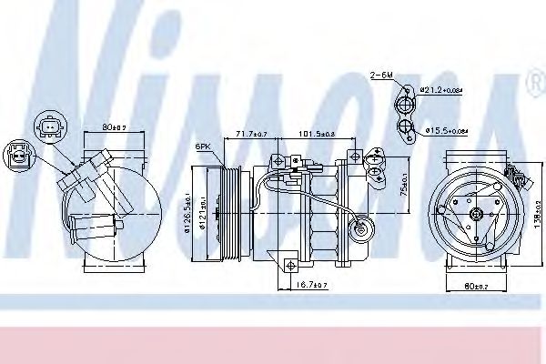 Imagine Compresor, climatizare NISSENS 89386