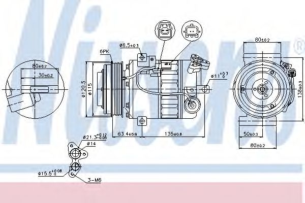 Imagine Compresor, climatizare NISSENS 89394