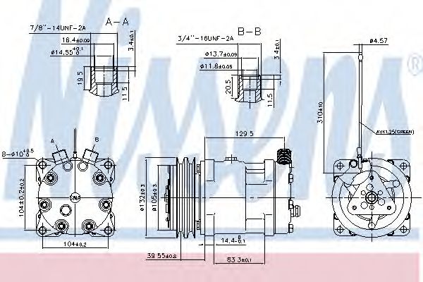 Imagine Compresor, climatizare NISSENS 89461