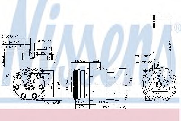 Imagine Compresor, climatizare NISSENS 89489