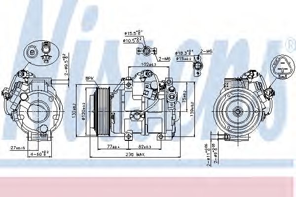 Imagine Compresor, climatizare NISSENS 89511