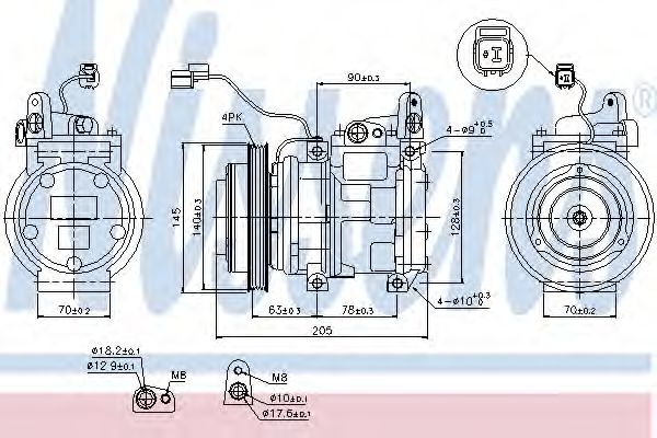 Compresor, climatizare NISSENS 89512