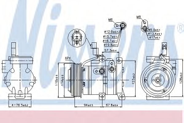 Imagine Compresor, climatizare NISSENS 89533