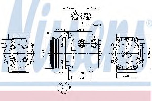 Imagine Compresor, climatizare NISSENS 89551