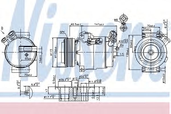 Imagine Compresor, climatizare NISSENS 89592