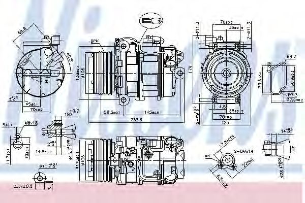 Imagine Compresor, climatizare NISSENS 89595