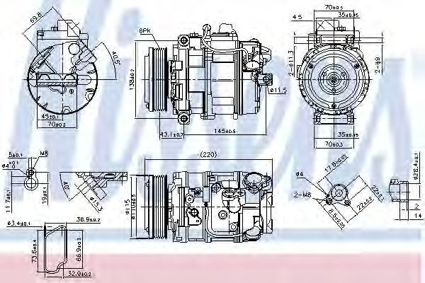 Imagine Compresor, climatizare NISSENS 89599