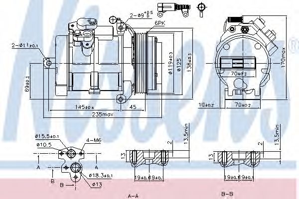 Imagine Compresor, climatizare NISSENS 89606