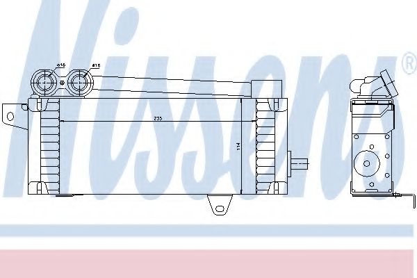 Imagine Radiator ulei, ulei motor NISSENS 90575