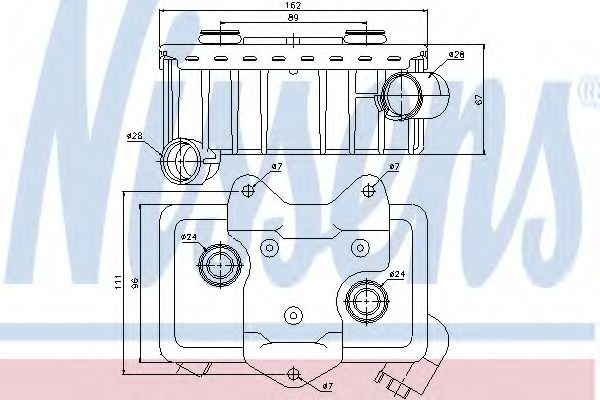 Imagine Radiator ulei, ulei motor NISSENS 90582