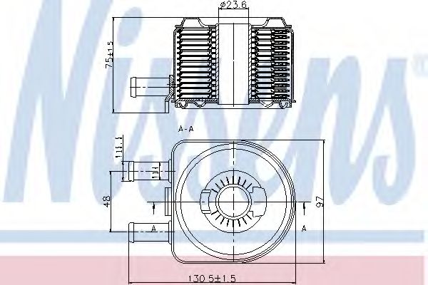 Imagine Radiator ulei, ulei motor NISSENS 90603