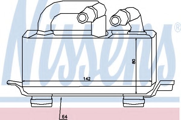 Imagine Radiator ulei, ulei motor NISSENS 90621