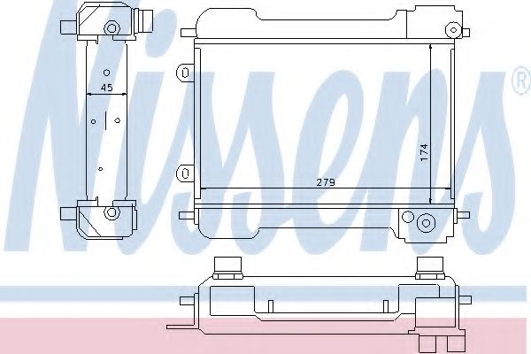 Imagine Radiator ulei, ulei motor NISSENS 90632