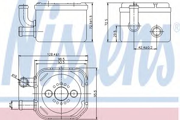 Imagine Radiator ulei, ulei motor NISSENS 90654