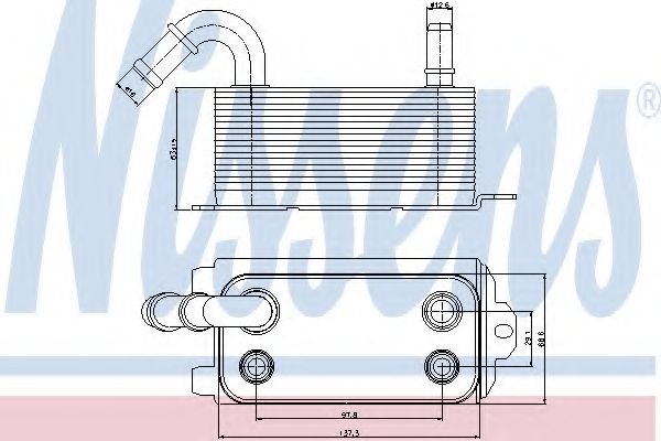 Imagine Radiator racire ulei, cutie de viteze automata NISSENS 90661