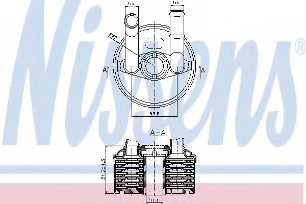 Imagine Radiator racire ulei, cutie de viteze automata NISSENS 90666