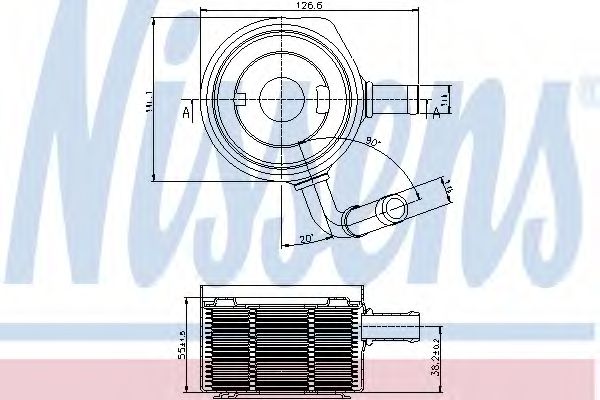 Imagine Radiator ulei, ulei motor NISSENS 90669