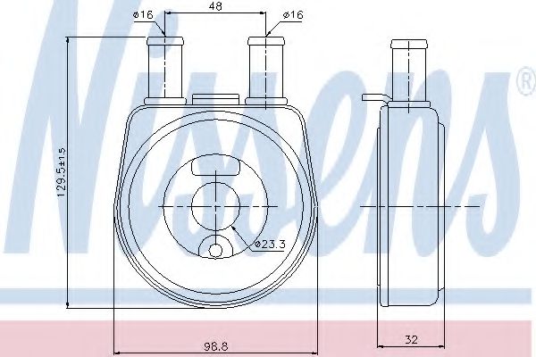 Imagine Radiator ulei, ulei motor NISSENS 90704