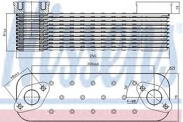 Imagine Radiator ulei, ulei motor NISSENS 90727