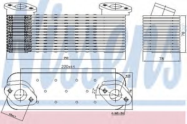 Imagine Radiator ulei, ulei motor NISSENS 90756