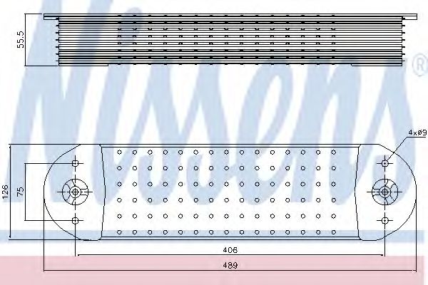 Imagine Radiator ulei, ulei motor NISSENS 90766