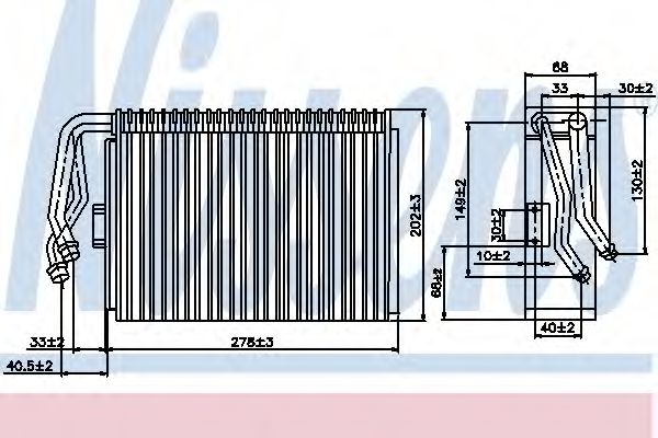 Imagine evaporator,aer conditionat NISSENS 92097