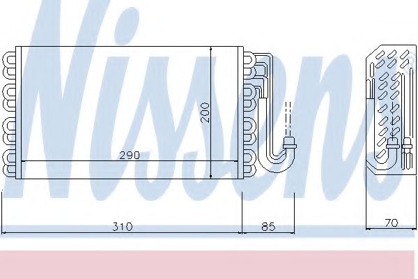 Imagine evaporator,aer conditionat NISSENS 92146