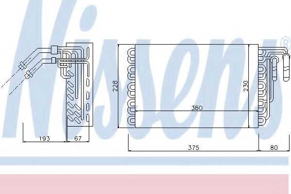 Imagine evaporator,aer conditionat NISSENS 92148