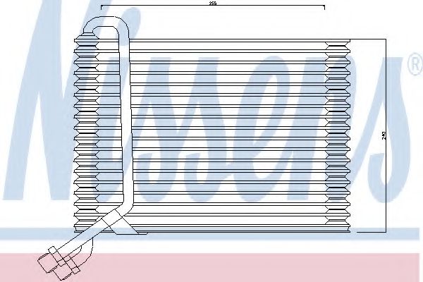 Imagine evaporator,aer conditionat NISSENS 92156