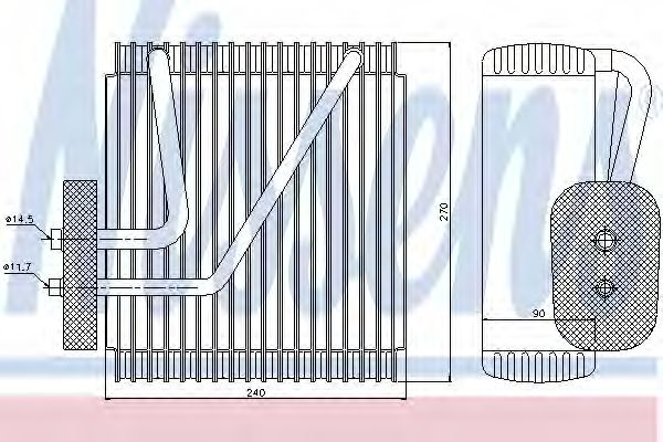 Imagine evaporator,aer conditionat NISSENS 92161