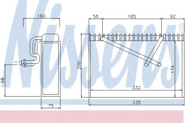 Imagine evaporator,aer conditionat NISSENS 92168