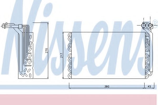 Imagine evaporator,aer conditionat NISSENS 92170