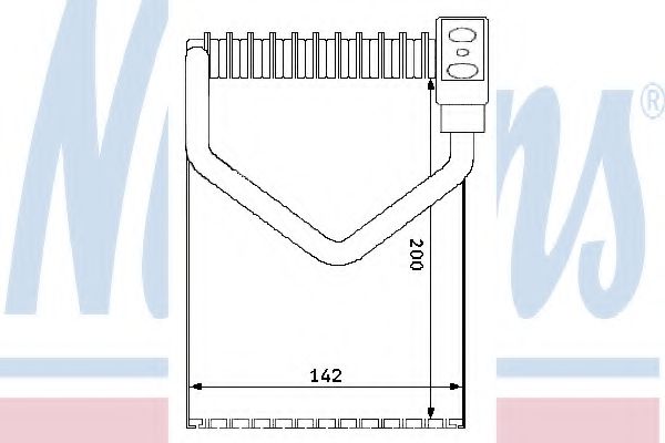 Imagine evaporator,aer conditionat NISSENS 92172