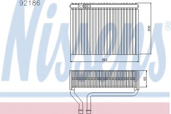 Imagine evaporator,aer conditionat NISSENS 92186