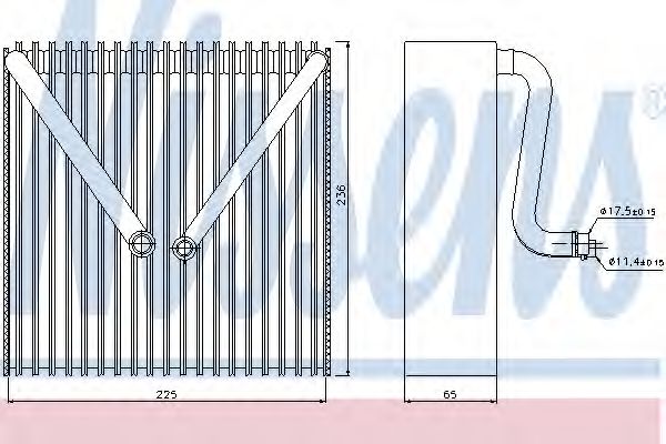 Imagine evaporator,aer conditionat NISSENS 92191