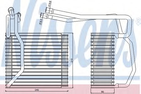 Imagine evaporator,aer conditionat NISSENS 92194