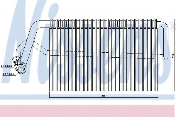 Imagine evaporator,aer conditionat NISSENS 92221