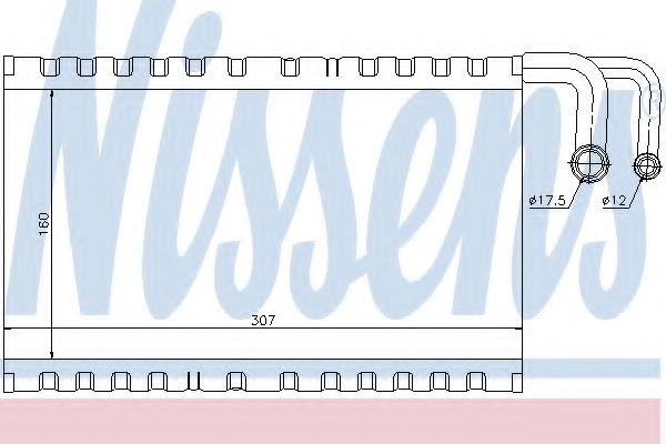 Imagine evaporator,aer conditionat NISSENS 92235