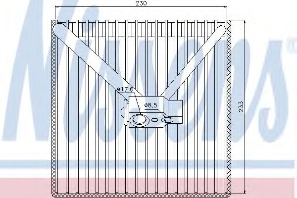 Imagine evaporator,aer conditionat NISSENS 92250